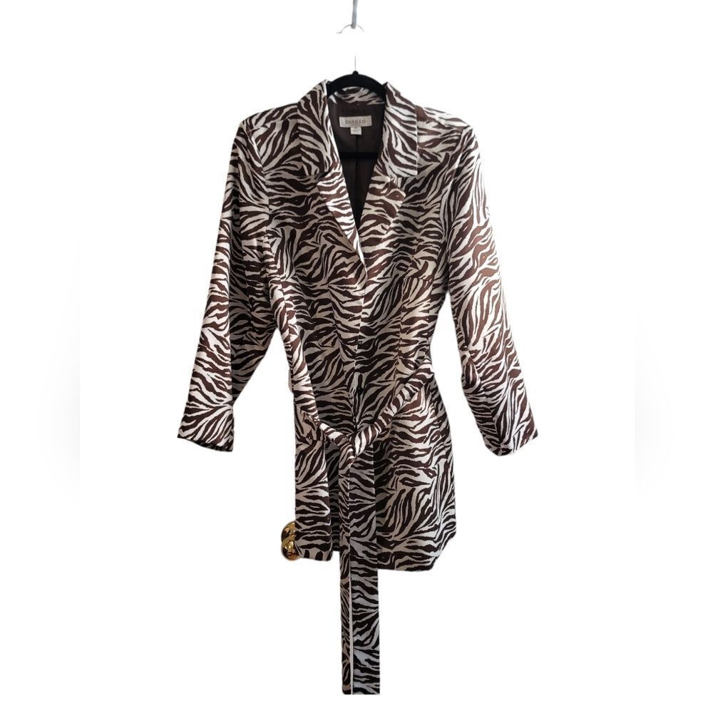 Danillo Zebra Patterned Jacket - 18W